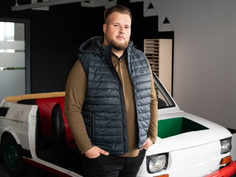 duża kamizelka męska double urban